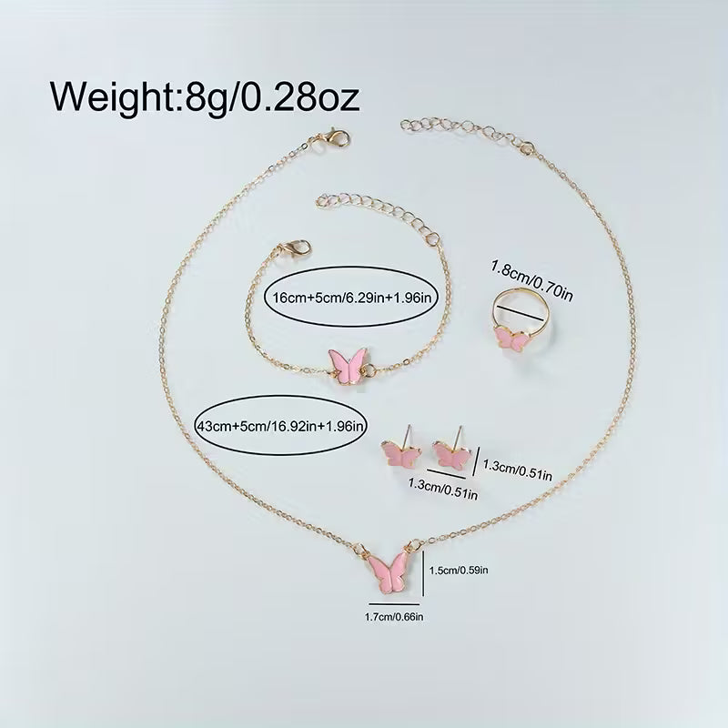 6pcs Women's Watch & Jewelry Set
