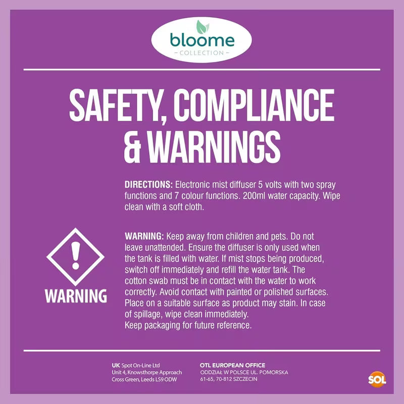 Bloome 2 Pack Electric Aroma Mist Diffuser