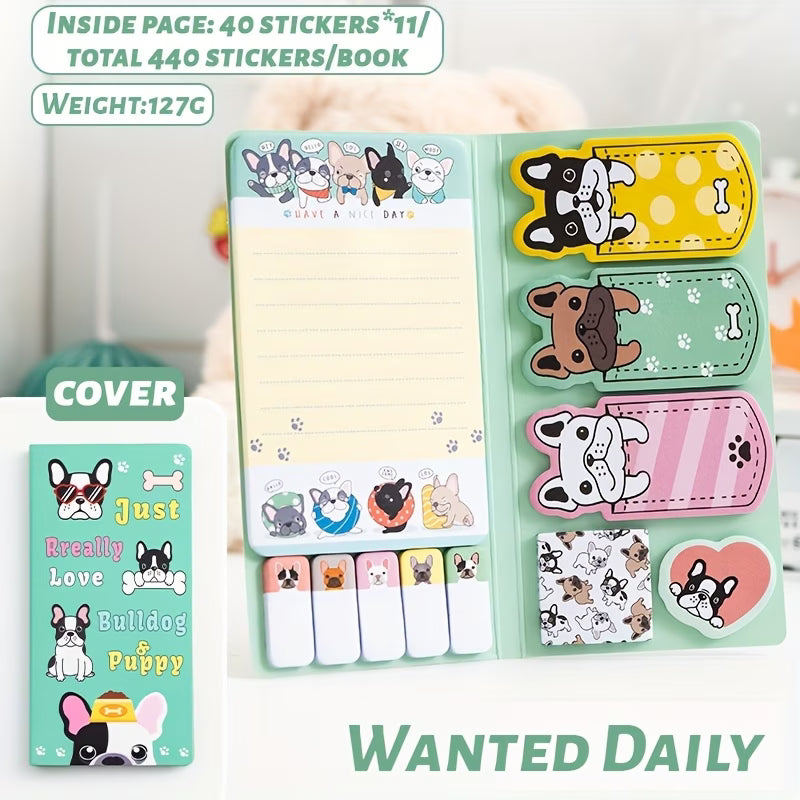 Collection of 440 Multi-Sized Sticky Notes