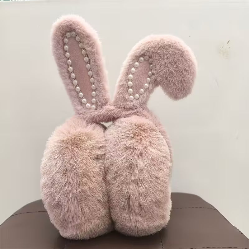 1pc Winter Bunny Ear Warmers,