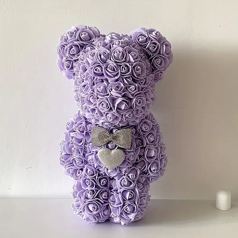 1pc Elegant Artificial Rose Teddy Bear,