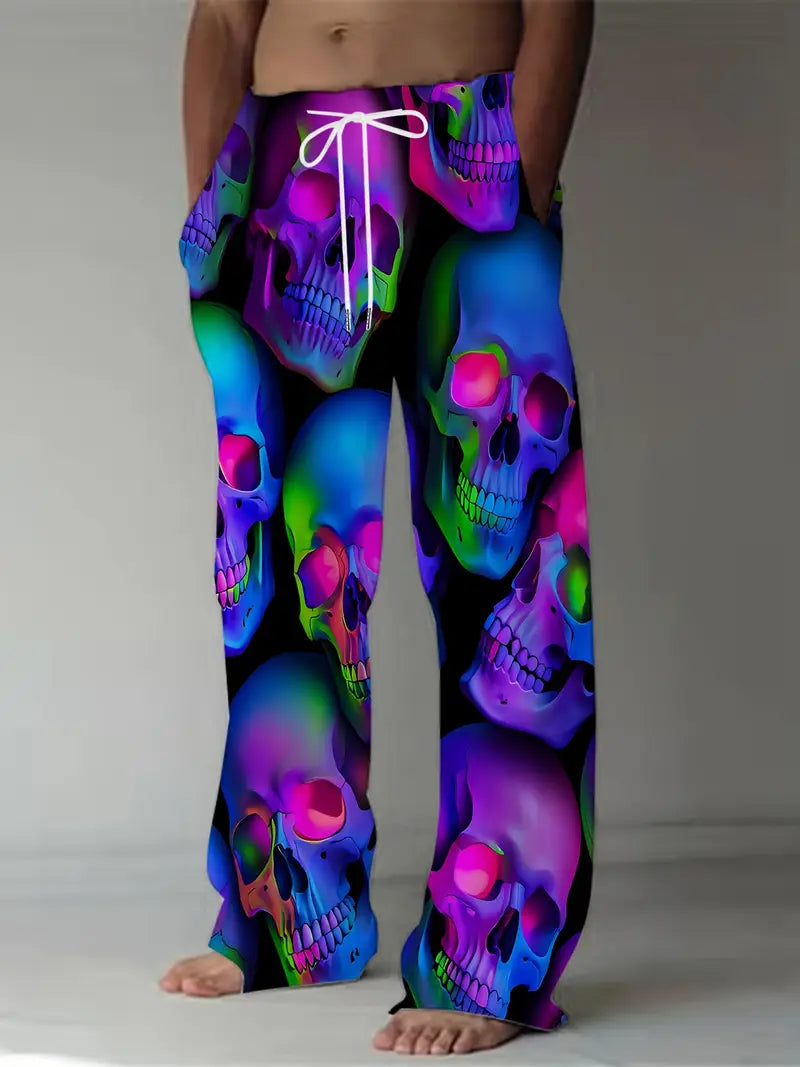 Men'S Retro Loose-Fit Straight-Leg Pants