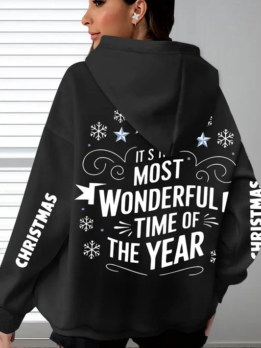 Women'S Plus Size Christmas Hoodie