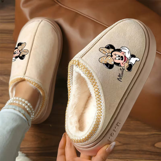 1pc Disney Minnie Mouse Women'S Slip-On Slippers