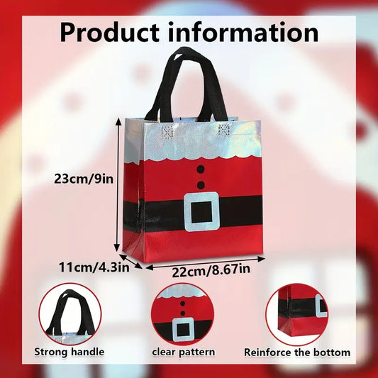 5 pcs  Festive Christmas Gift Bags