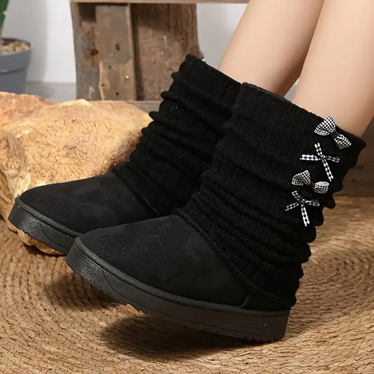 Women'S Winter Knit Snow Boots