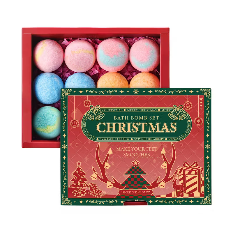 12-Pack Luxury Bath Bomb Gift Set