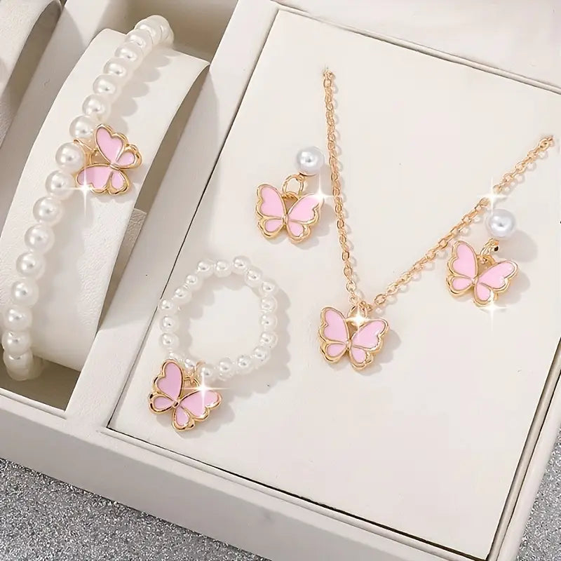 5cs Boho Butterfly Style Jewelry Set,