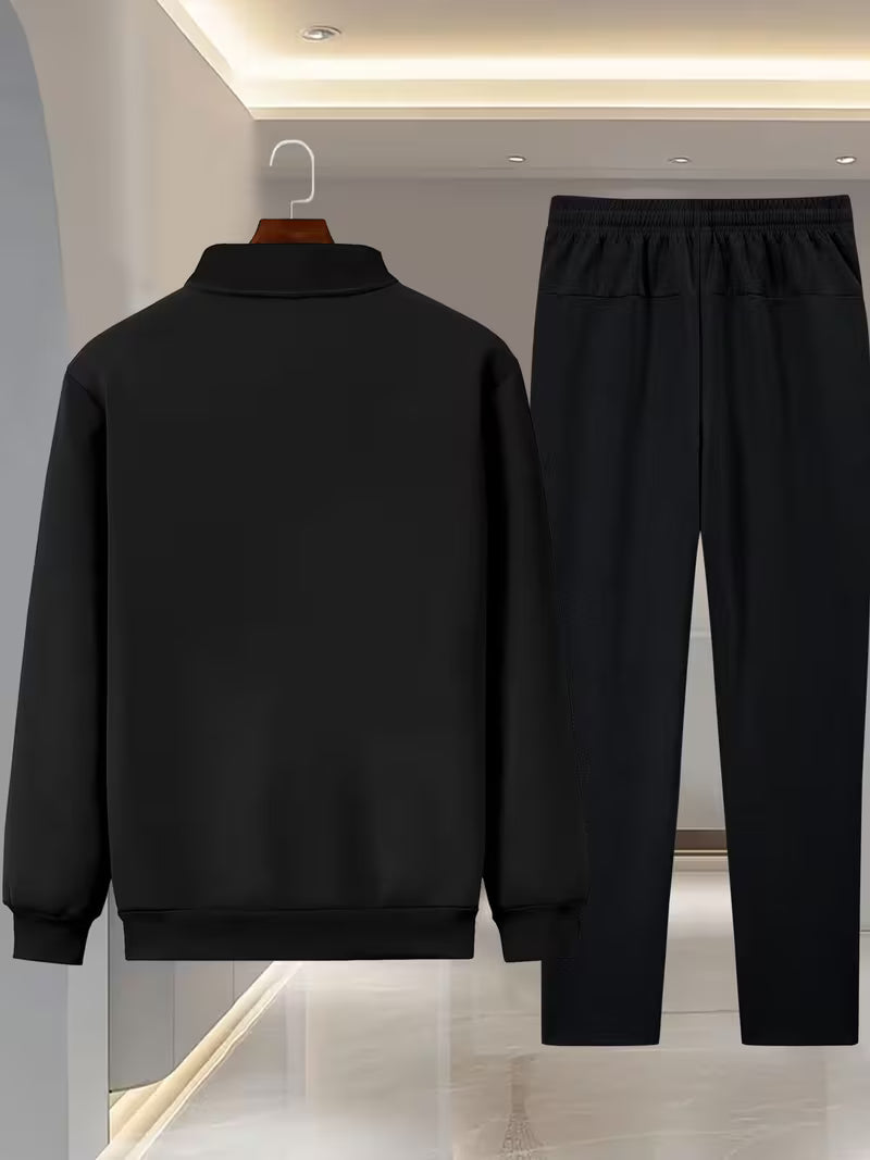 Men's Trendy Designer Jacket Two-Piece Set,