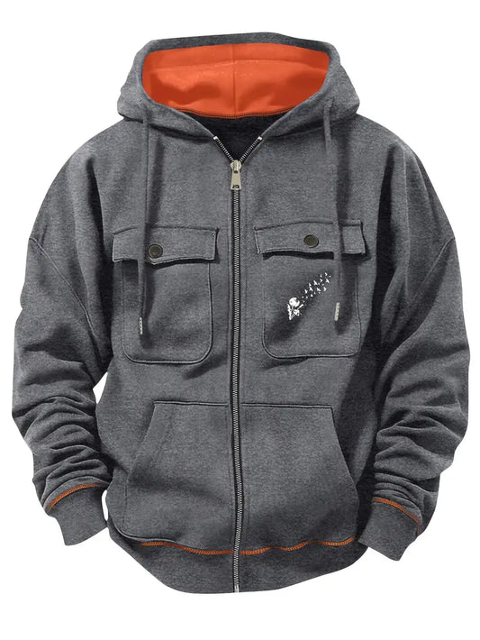 Men's Heavy-Duty Winter Hooded Jacket