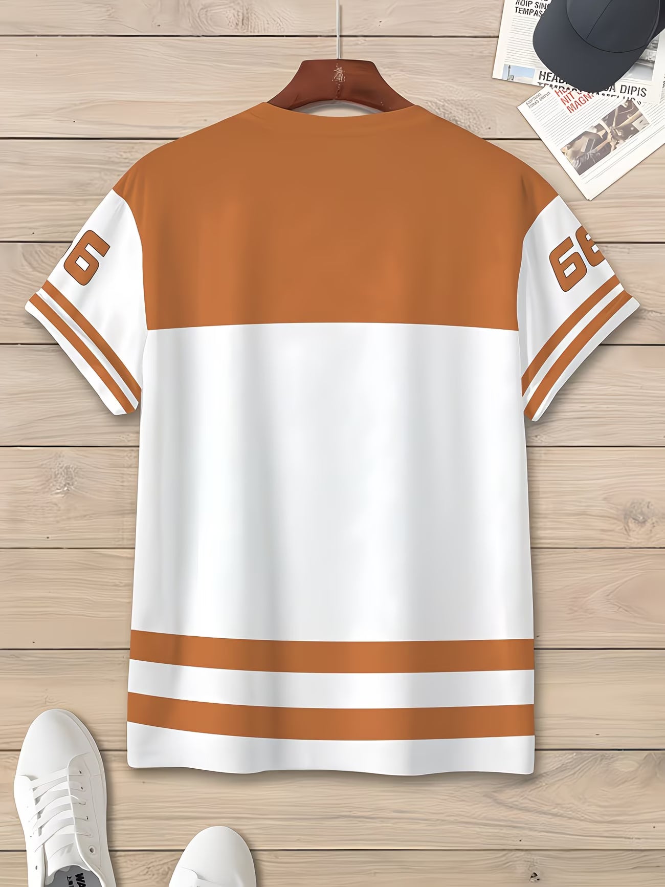 Men's Number 66 Print Short Sleeve T-Shirt