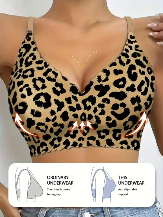 Women'S Sexy Leopard Print Sports Bra