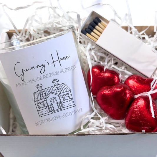 Personalised Granny's House Candle Gift Set | Grans, Nanas, Nonas Birthday Gift