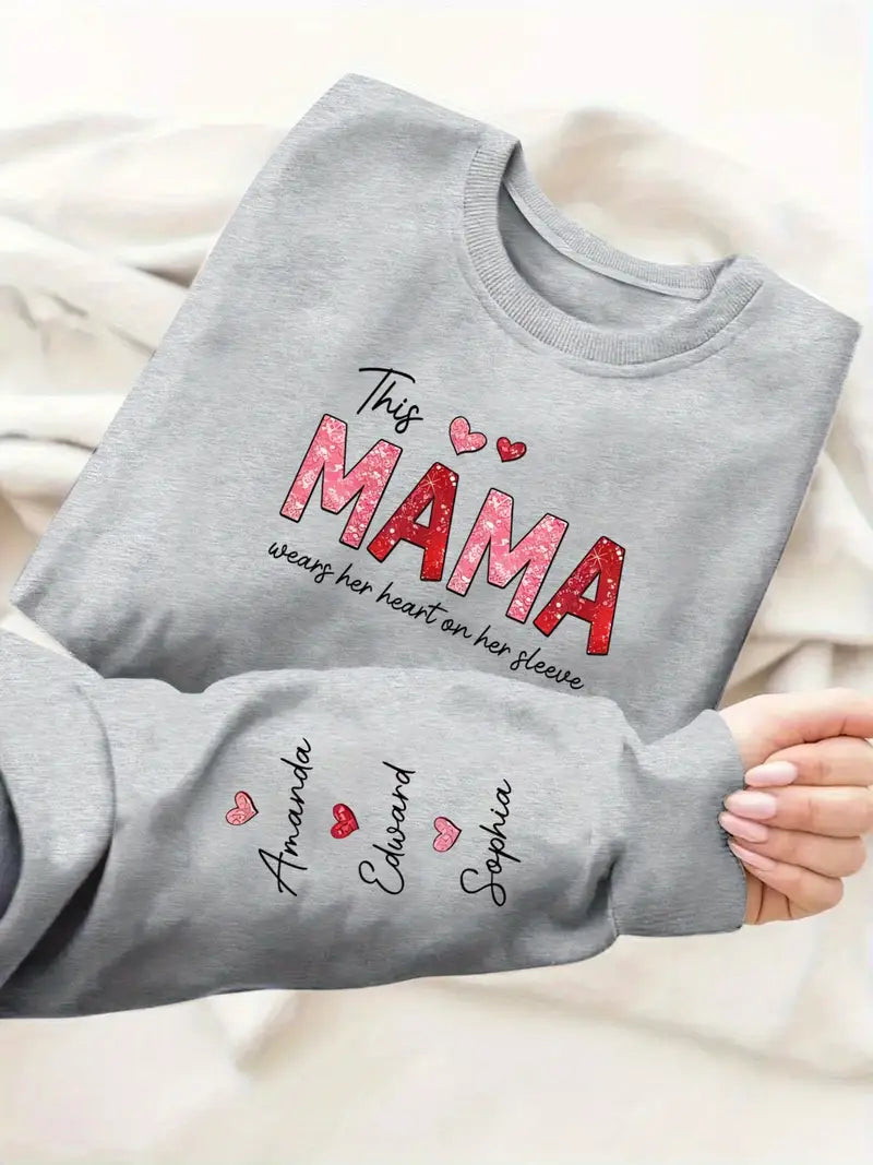 Women's "This Mama Loves Her s" Long Sleeve Sweatshirt