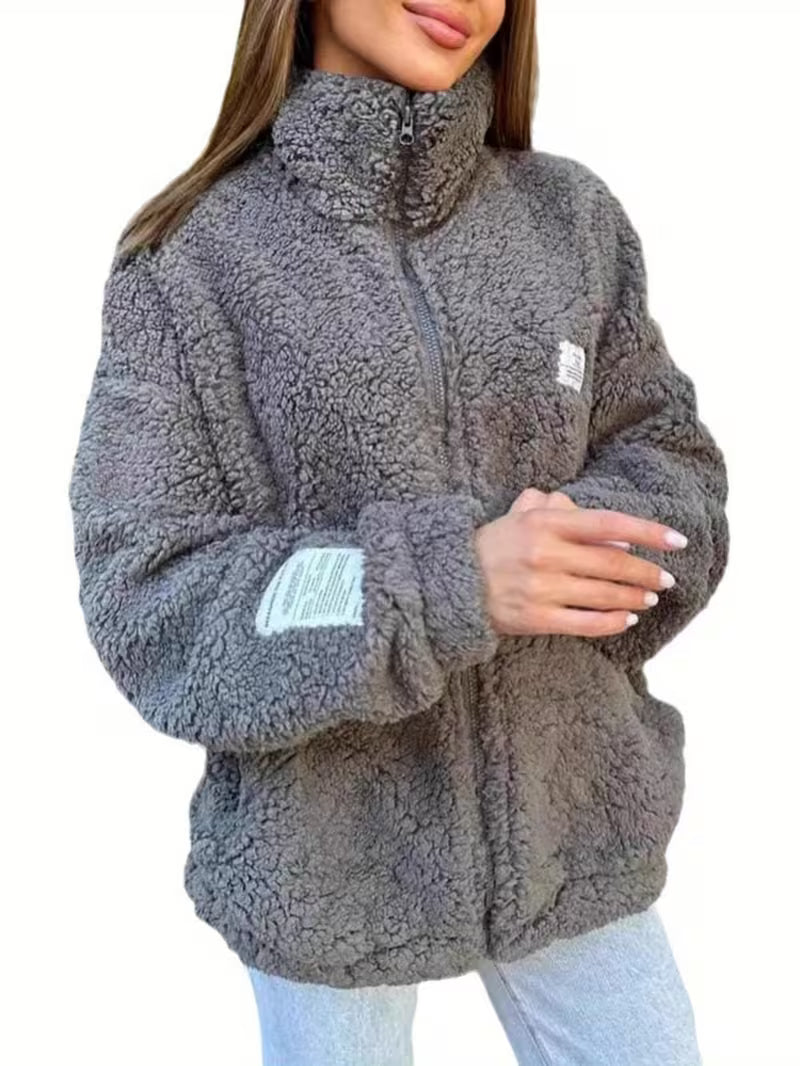 Women'S Plush Fuzzy Cardigan Jacket