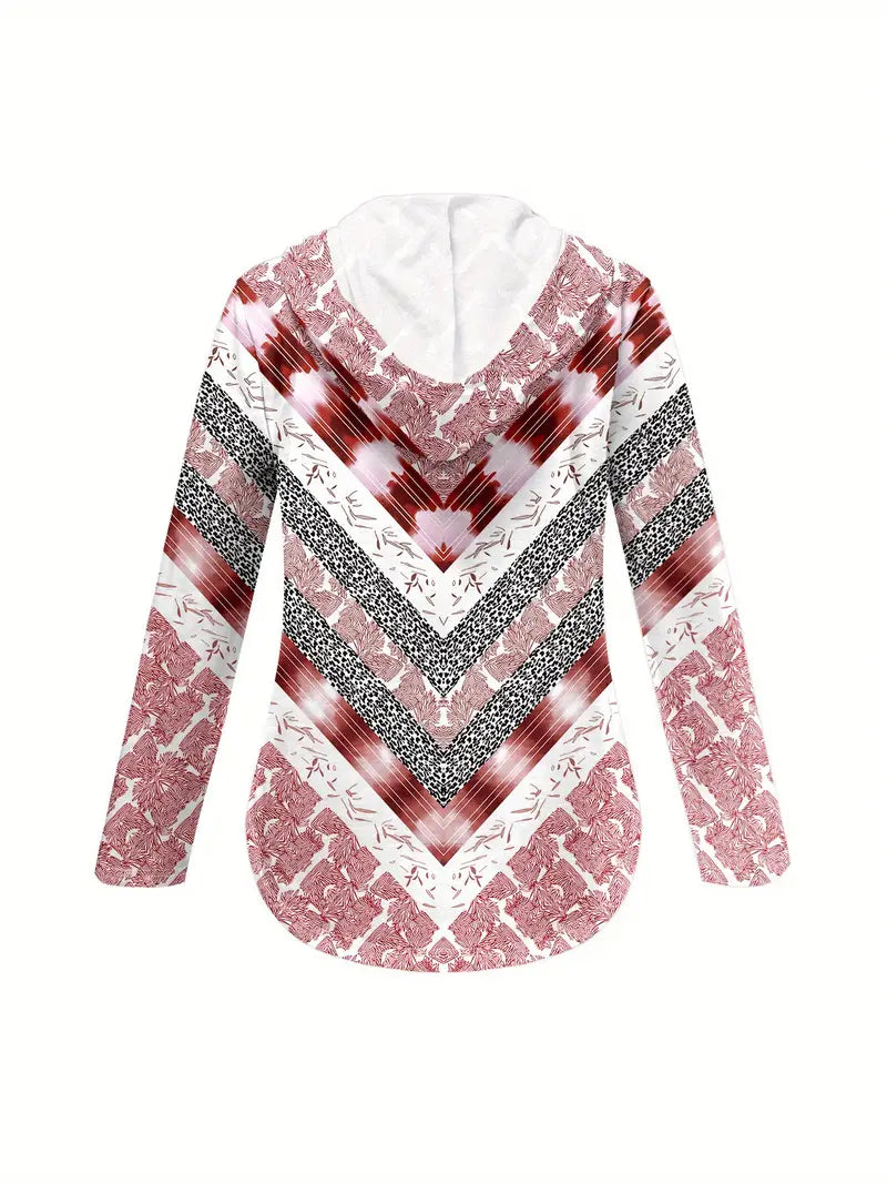 Women'S Stylish Pink & White Floral Print Cardigan and Pants Set