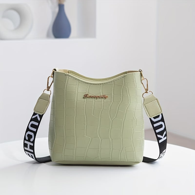 Minimalist Exquisite Crocodile Pattern Shoulder Bag