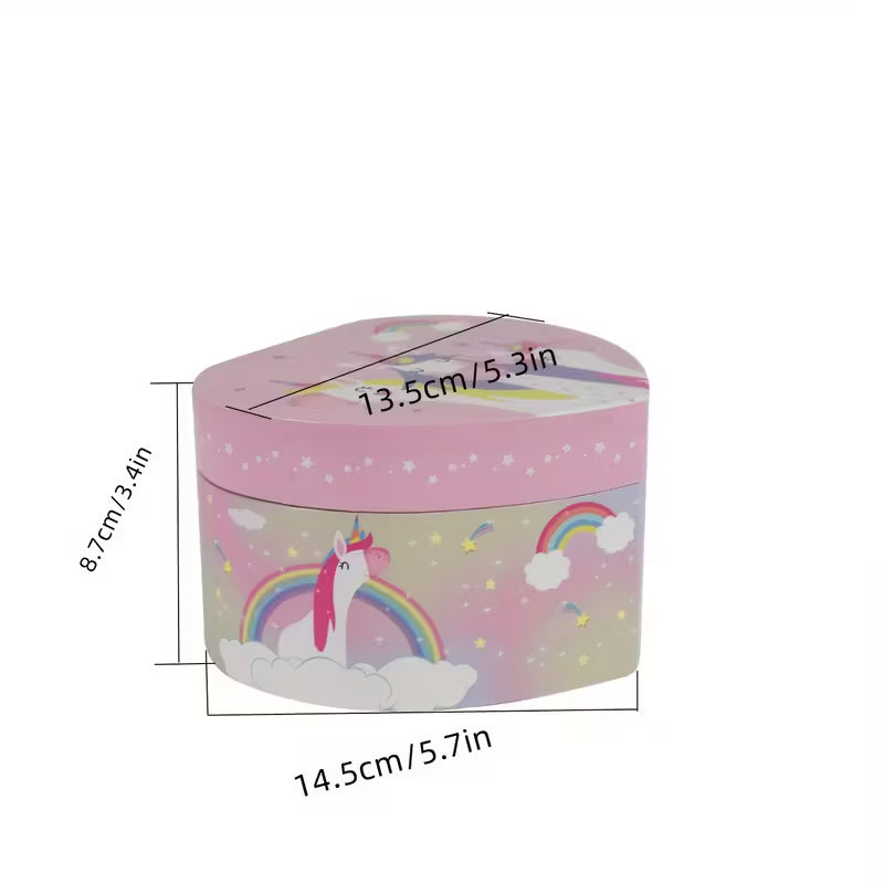 Classic Unicorn Musical Jewelry Box with Rotating Figurine,