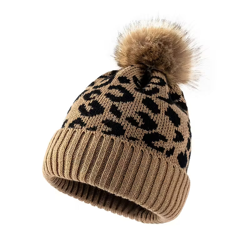 Cozy Faux Fur Pom-Pom Beanie for Men & Women