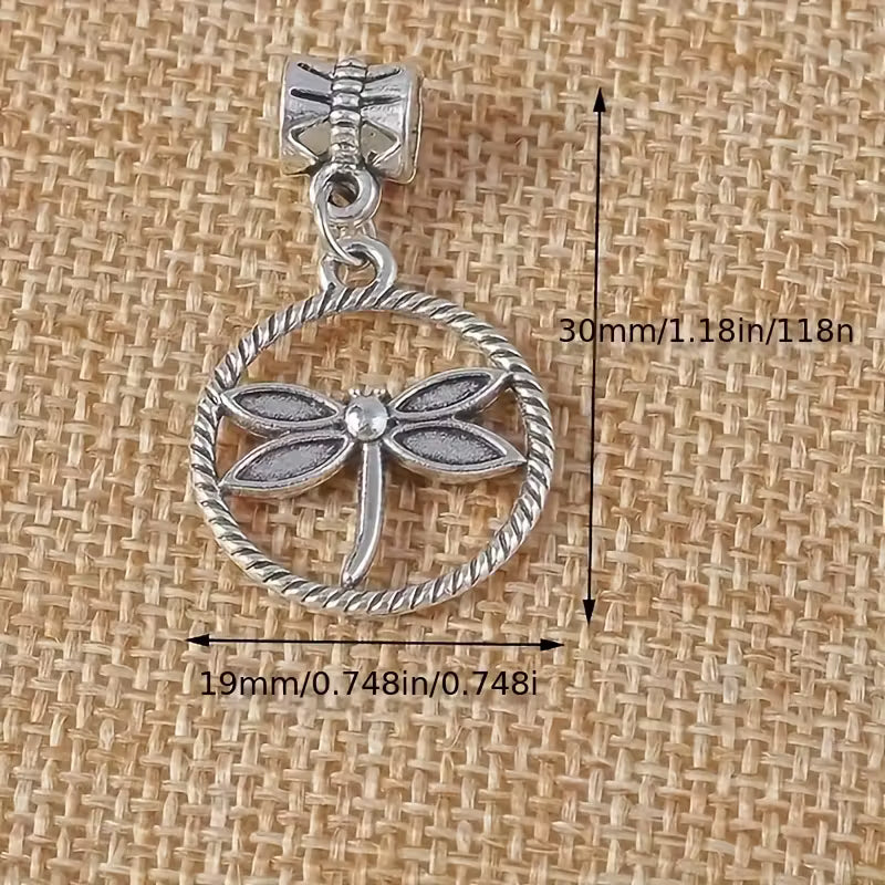 30pcs Vintage Alloy Pendant Beads