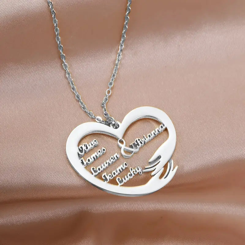 Custom 1-6 Family Name Necklace