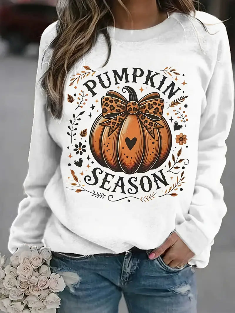 Women's Pumpkin Season Halloween Sweatshirt