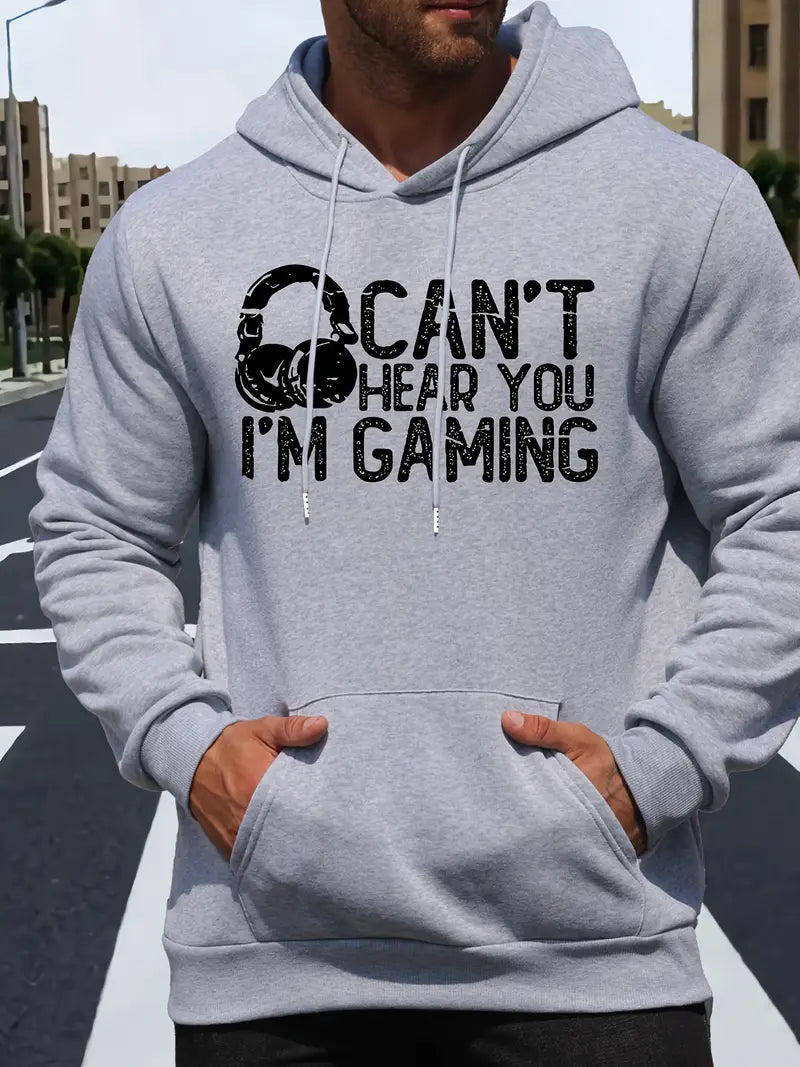 Men's New Personality Letter Print Casual Sweatshirt,