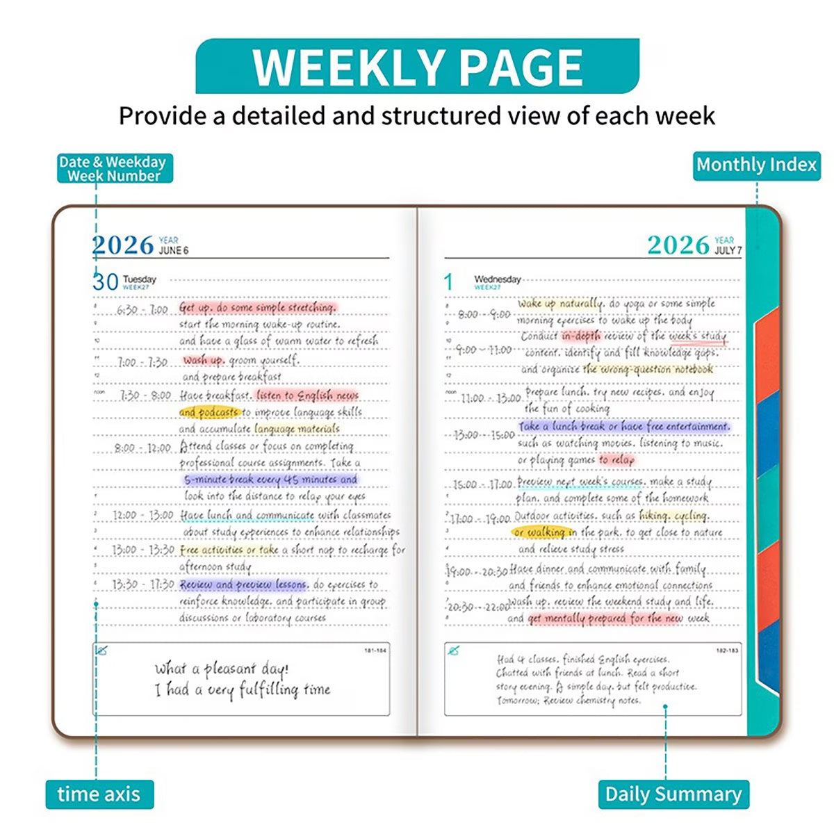 2026 Leopard Print & Heart Themed Planners