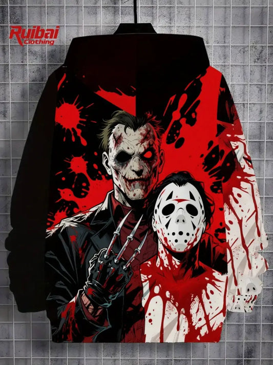 Boys' Horror-Themed Hoodie