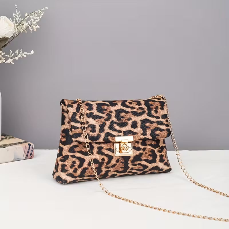 Women's Leopard Print Crossbody Bag