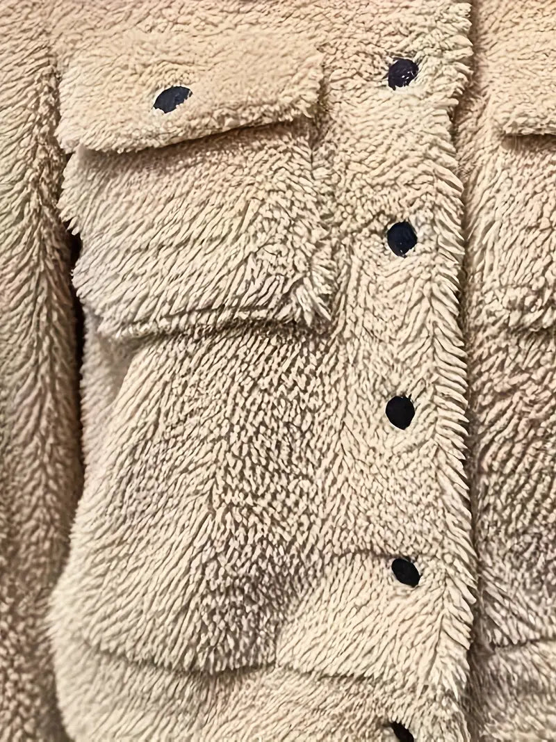 Warm Casual Women'S Reversible Fleece Jacket