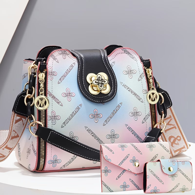 Women'S Three-Piece Handbag Set,