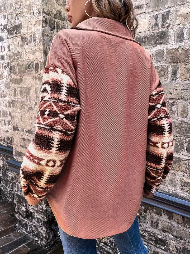 Women's Southwestern Turquoise & Brown Jacket