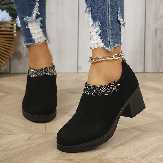 New Style Rhinestone Ankle Boots