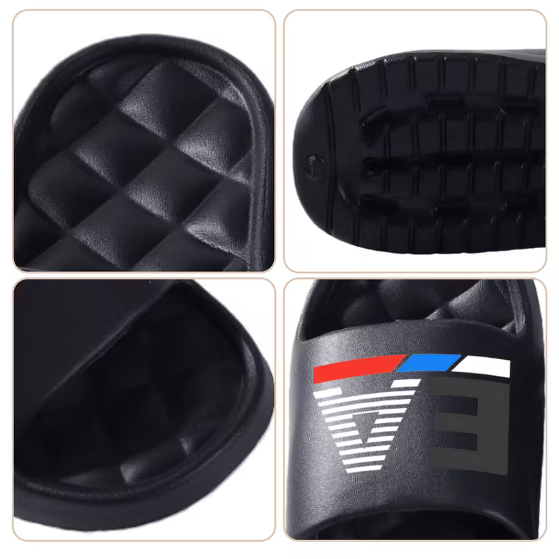 Geometric modern colourful sandals