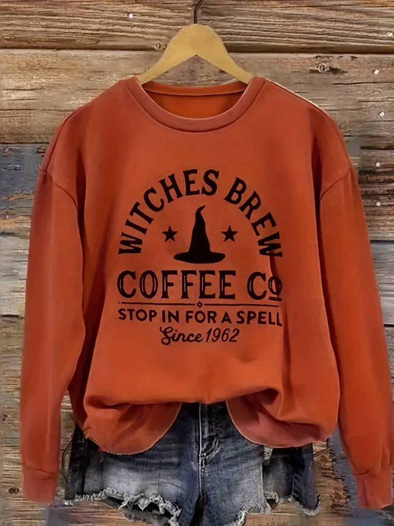 Halloween Sweatshirt - Black Long Sleeve Pullover