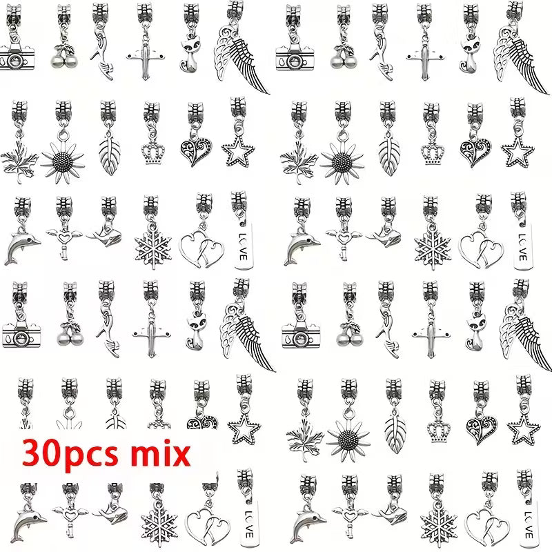 30 pcs alloy mixed handmade set