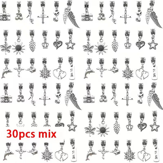 30 pcs alloy mixed handmade set