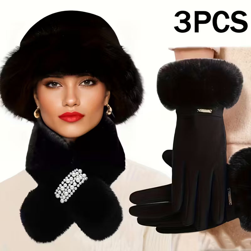 3pcs Winter Warm Accessories Set,