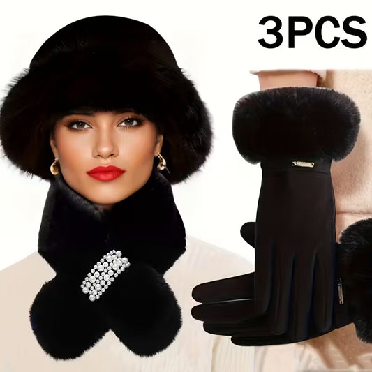 3pcs Winter Warm Accessories Set,