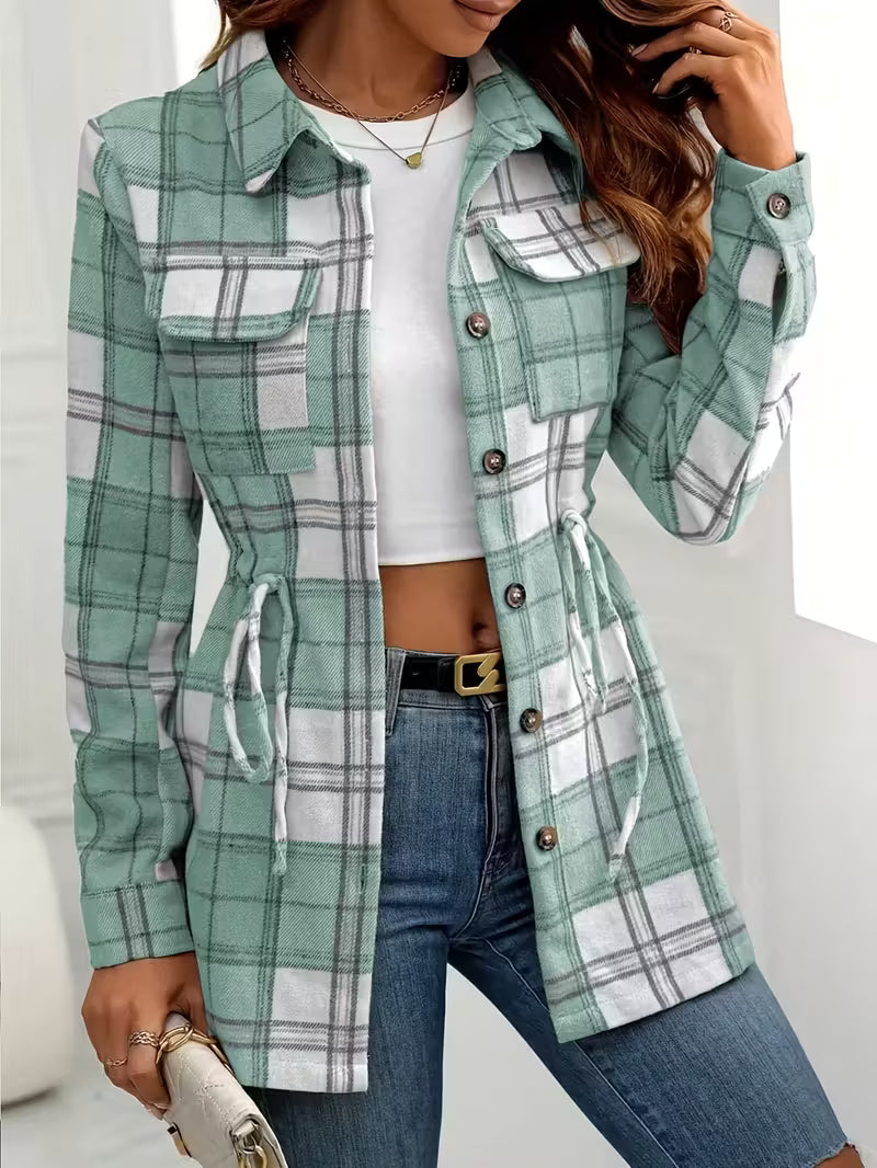 Long Sleeve Plaid Flannel Shirt