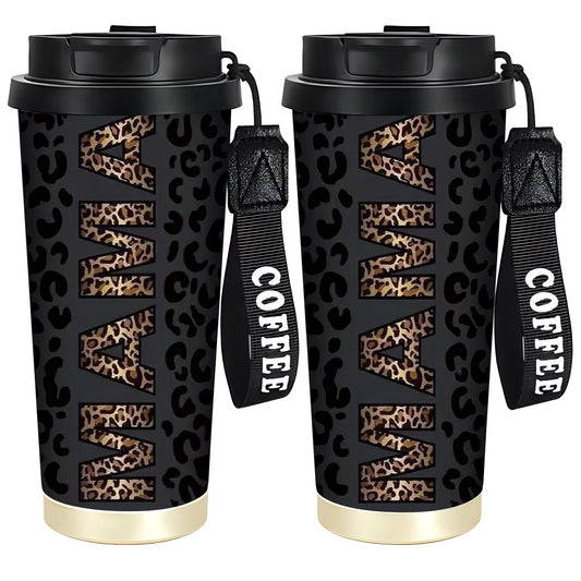 1pc 18Oz Stainless Steel Insulated Travel Mug.