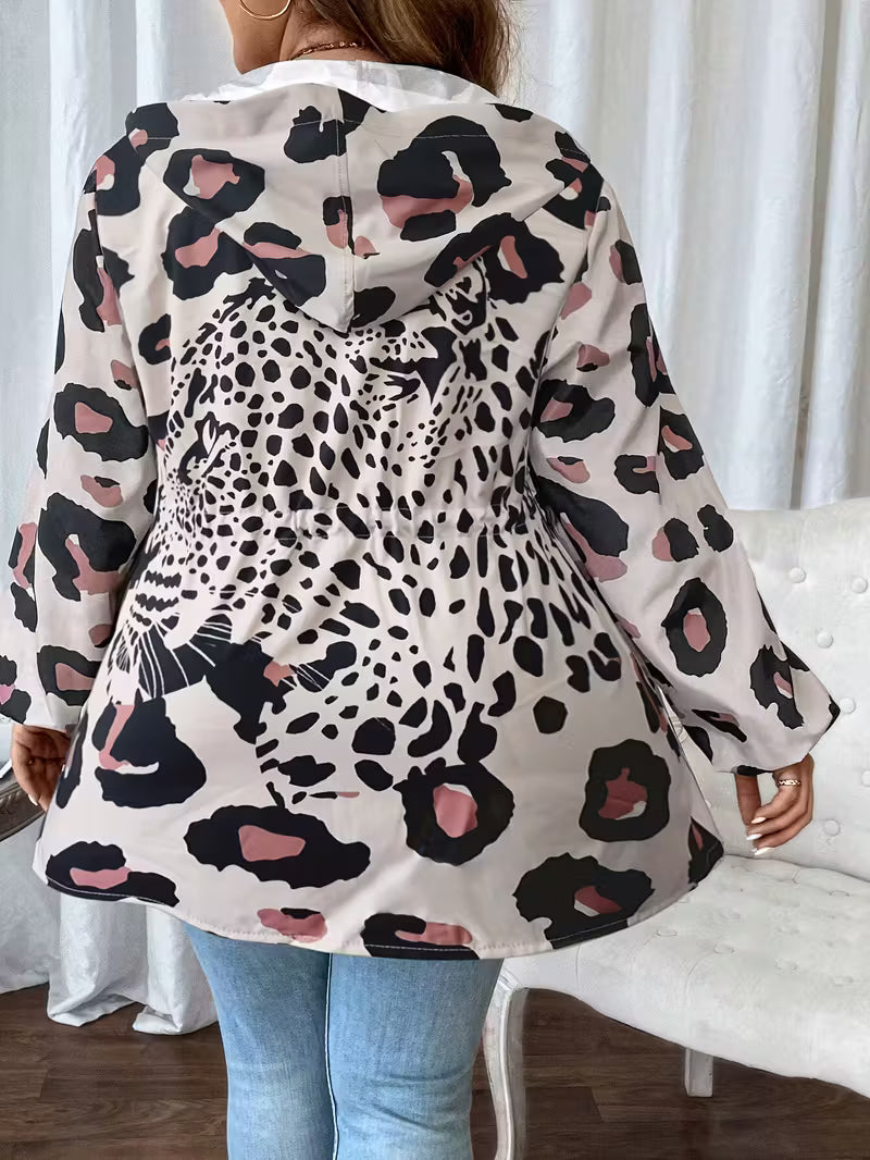 Women's Elegant Retro Full-Zip Hooded Jacket