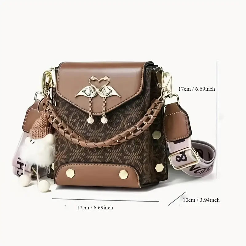 Shop our elegant checkered small handbag featuring a timeless pattern perfect for sophisticated style