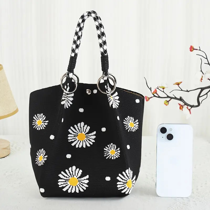 Women'S Tote Bag, Knit Handbag