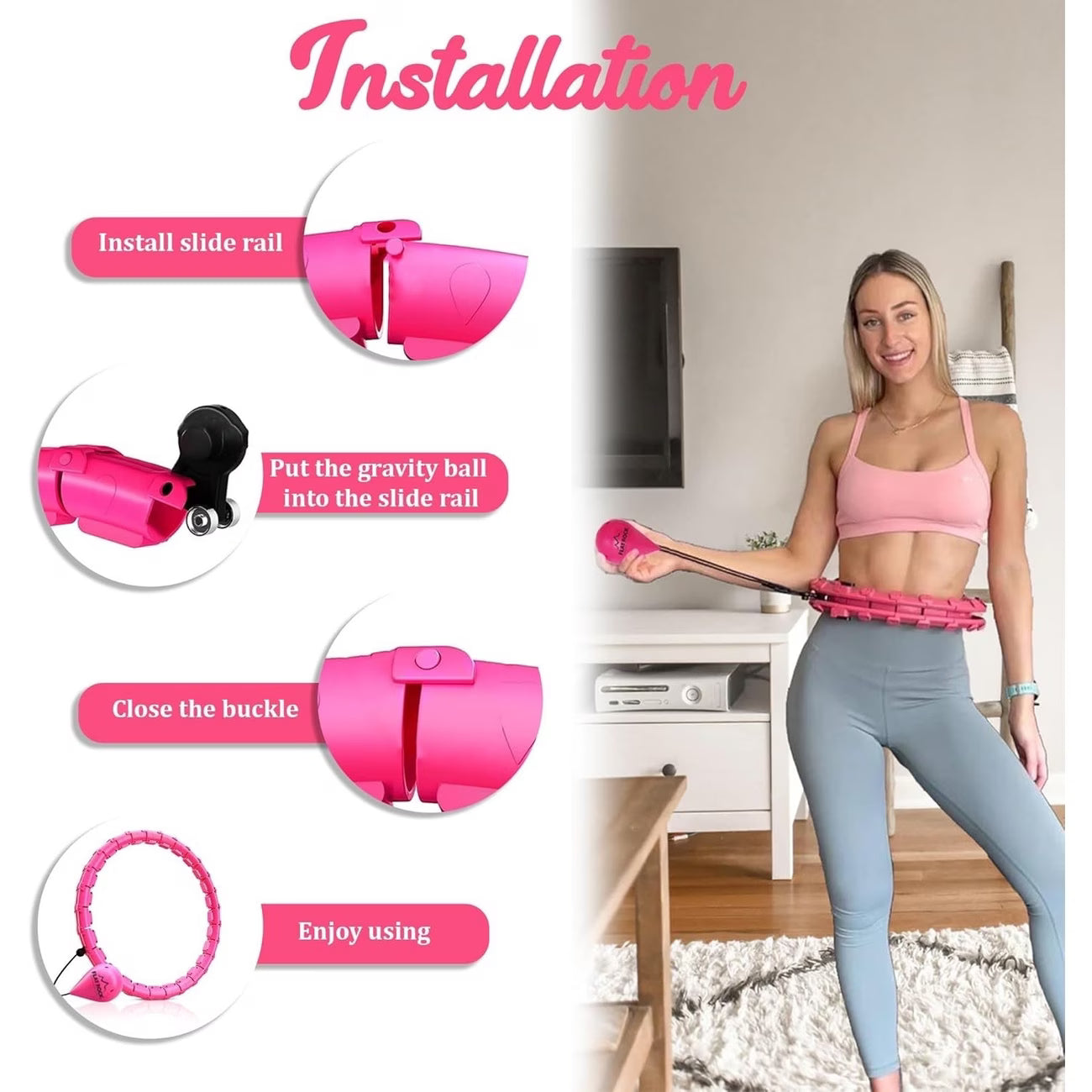 Get Fit with Our Adjustable Smart Hula Hoop