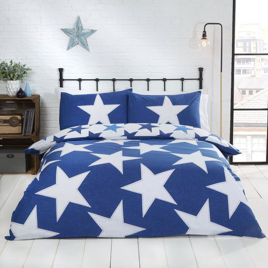 Stars Reversible Duvet Cover Set