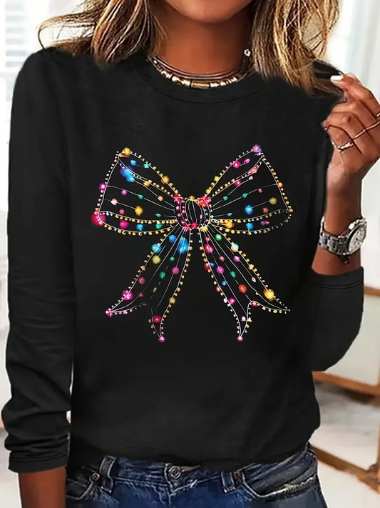 Women's Christmas 2024 Graphic Long Sleeve T-Shirt