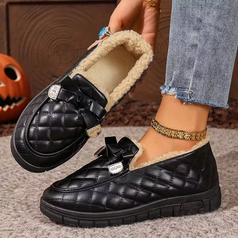 Women's Fleece-Lined Thermal Loafers