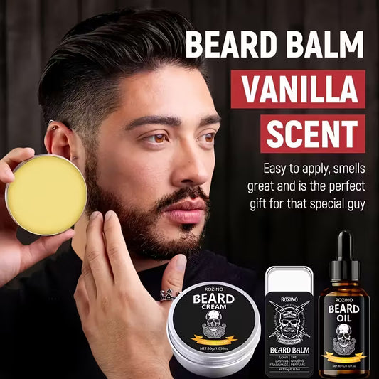 4pcs ROZINO Men'S Beard Care Set